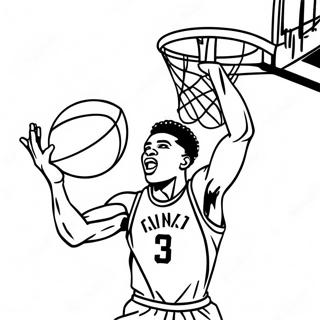 Giannis Dunker En Basketball Farvelaegningsside 10147-8343