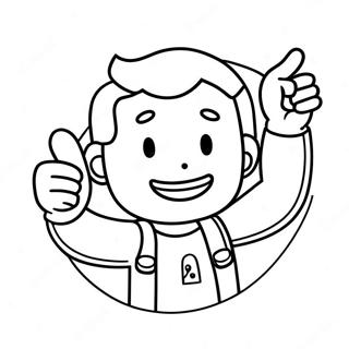 Vault Boy Thumbs Up Farveside 10347-8504