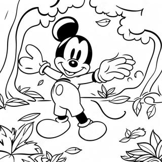 Mickey Mouse I Efterarsblade Farveside 10468-8589