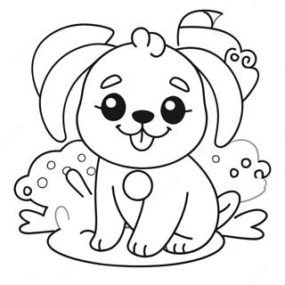 Kawaii Hund Farveside 10707-8780