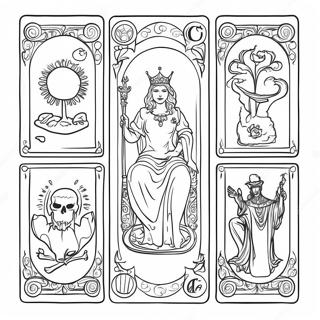 Mystiske Tarot Kort Farveside 10788-8847