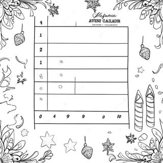 Festlig Adventskalender Farveside 1092-876