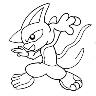 Dynamisk Greninja I Kamp Farveside 11038-9046