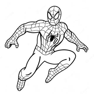 Spiderman I Et Uhyggeligt Kostume Farveside 11178-9165