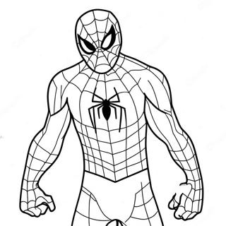 Spiderman I Et Uhyggeligt Kostume Farveside 11178-9166