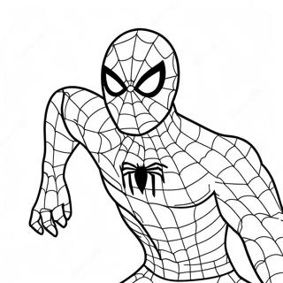 Spiderman I Et Uhyggeligt Kostume Farveside 11178-9167