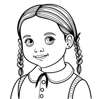 Skraemmende Wednesday Addams Farveside 11448-9384