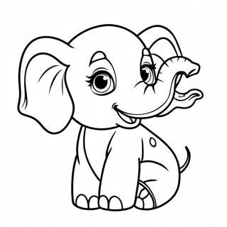 Sod Realistisk Baby Elefant Farveside 11708-9592