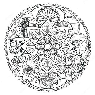 Afslapning Blomst Mandala Malebog 11797-9675