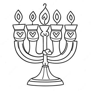 Elskelig Menorah Farvelaegningsside 11988-9815