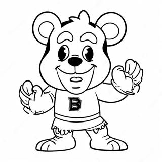 Glad Bruins Maskot Farvelaegningsside 12008-9832