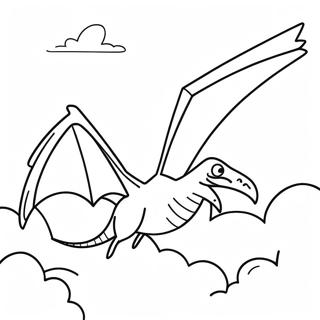 Flyvende Pterodactyl I Himlen Farveside 12678-10551