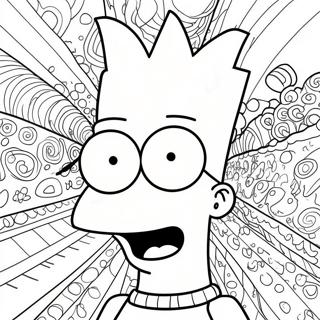 Trippy Bart Simpson Farvelægningssider