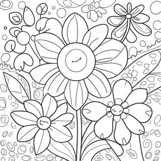 Glade Blomster I Blomstring Farveside 13799-11433