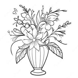 Elegant Blomster Vase Farveside 14039-11633