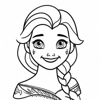 Frozen 2 Elsa Med Haret Nede Farveside 14789-12222