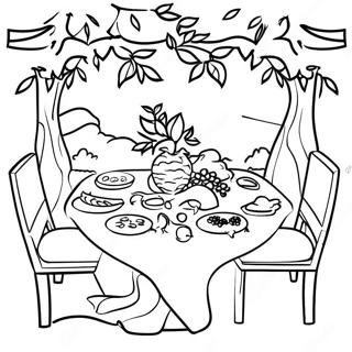 Tu Bishvat Seder Bord Farveside 14890-12321