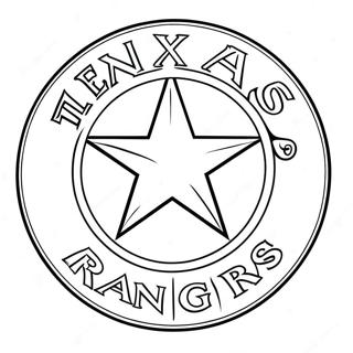 Texas Rangers Logo Farveside 15620-13216