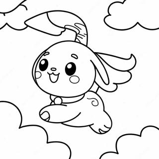 Sod Cinnamoroll Flyvende I Himlen Farveside 15691-13276