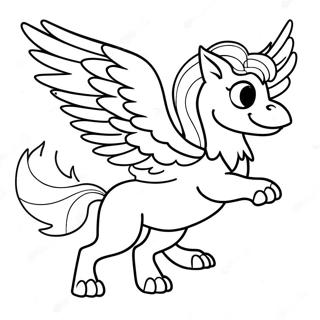 Majestaetisk Griffin Flyvende Farveside 16593-13977