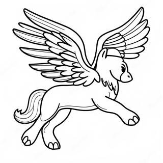 Majestaetisk Griffin Flyvende Farveside 16593-13980