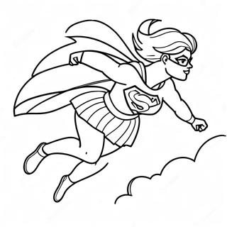 Supergirl Flyver Hojt Farveside 17264-14516