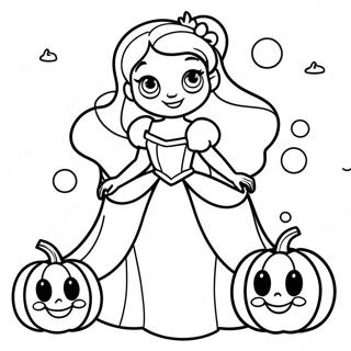 Disney Prinsesse Halloween Farvelægningssider