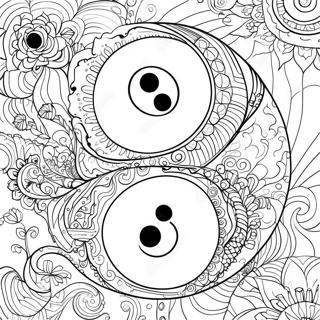 Intrikat Yin Yang Design Farveside 17565-14745