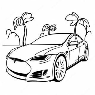 Tesla Model S I Bevaegelse Farveside 1872-1542