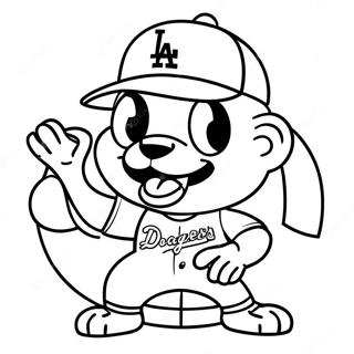 Dodgers Maskot Farveside 19099-15970