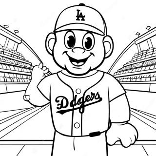 Dodgers Maskot Farveside 19099-15972