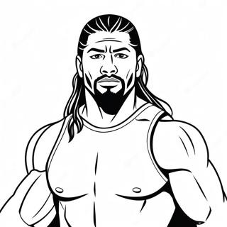 Roman Reigns I Aktion Farveside 19229-16075