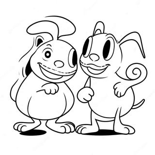 Ren Og Stimpy Sjovt Eventyr Farveside 19369-16185