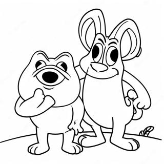 Ren Og Stimpy Sjovt Eventyr Farveside 19369-16186