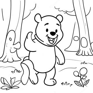 Eventyrlig Winnie The Pooh I Hundred Acre Wood Farveside 19609-18338