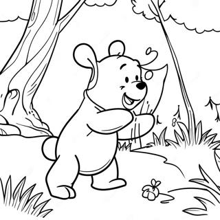 Eventyrlig Winnie The Pooh I Hundred Acre Wood Farveside 19609-18340