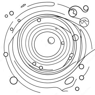 Farverig Planetarisk Bane Farveside 1962-1615