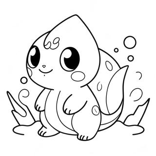 Vandtype Pokemon Farvelægningssider