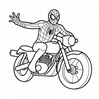 Spiderman Motorcykel Farveside 19978-18630