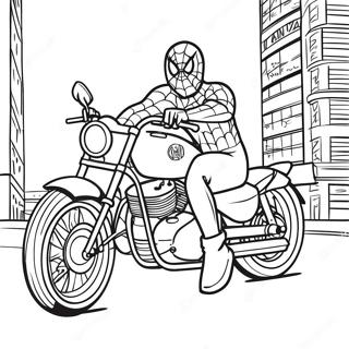 Spiderman Motorcykel Farveside 19978-18632