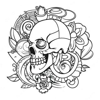 Cool Gangsta Tatoveringsdesigns Farveside 2022-1662