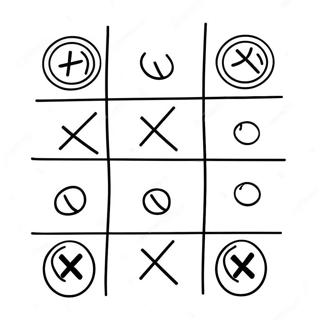 Tic Tac Toe Farvelægningssider