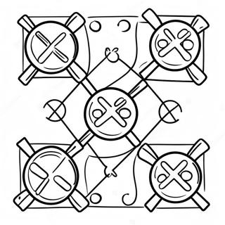 Tic Tac Toe Spilbraet Farvelaegning Side 20311-18870