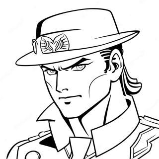 Jotaro Kujo I Aktion Farvelaegning Side 20322-18883