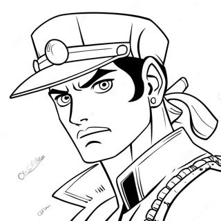 Jotaro Kujo I Aktion Farvelaegning Side 20322-18884