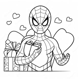 Spiderman Med Valentinsgaver Farveside 20362-18914