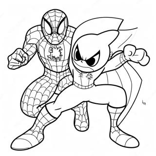 Spiderman Og Sonic Samarbejde Farveside 20422-18962