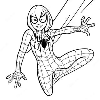 Gwen Stacy I Spider Man Kostume Farveside 21023-19434