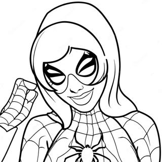 Gwen Stacy I Spider Man Kostume Farveside 21023-19436