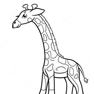 Giraffe Med Gigantisk Hals Farveside 2122-1742